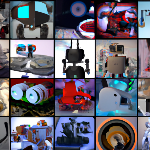 קולאז' של רובוטים ומכשירים המונעים בינה מלאכותית המציגים את היישומים השונים של בינה מלאכותית.